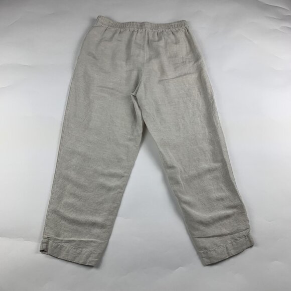 Madewell Flax Linen Blend Relaxed Track Trouser Ankle Pant S - Picture 6 of 7